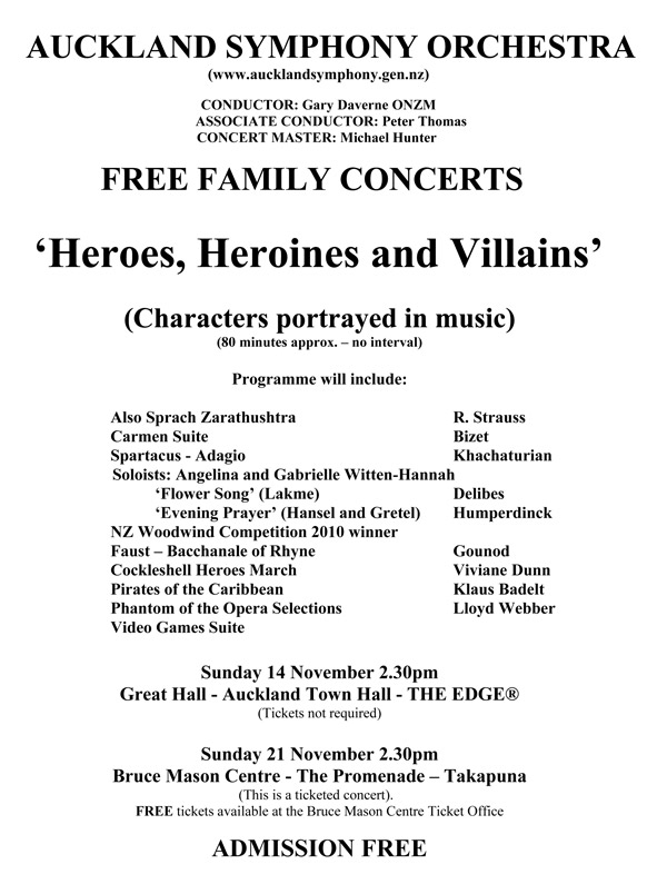 Concerts Nov 2010